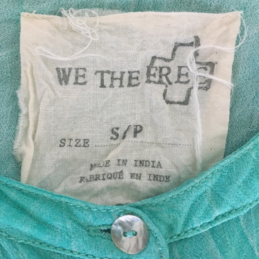 We The Free Spellbound Sheer Split Back Blouse - image 8